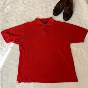 Red Izod polo
